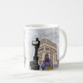 Place Charles de Gaulle Paris. Kaffeetasse (VorderseiteRechts)