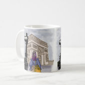 Place Charles de Gaulle Paris. Kaffeetasse (Vorderseite Links)