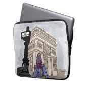 Place Charles de Gaulle Paris. Laptopschutzhülle (Vorderseite Links)