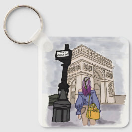 Place Charles de Gaulle Paris. Schlüsselanhänger