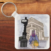 Place Charles de Gaulle Paris. Schlüsselanhänger (Vorderseite)