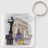 Place Charles de Gaulle Paris. Schlüsselanhänger (Rückseite)