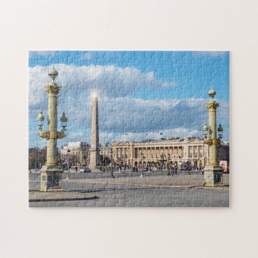 Place de la Concorde and obelisk - Paris, Frankrei Puzzle (Horizontal)