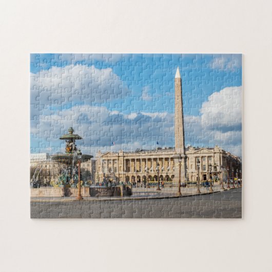 Place de la Concorde and obelisk - Paris, Frankrei Puzzle (Horizontal)