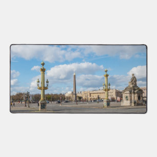 Place de la Concorde and obelisk - Paris, Frankrei Schreibtischunterlage