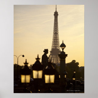Place de la Concorde, der größte Platz der Stadt Poster