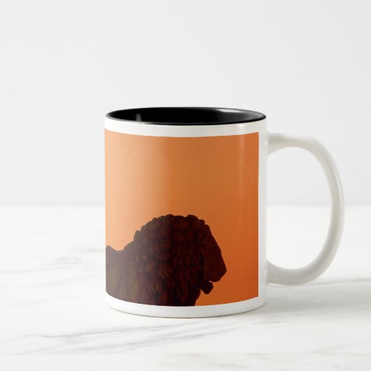 Place de la Concorde Eiffelturm Obelisk Zweifarbige Tasse (Rechts)