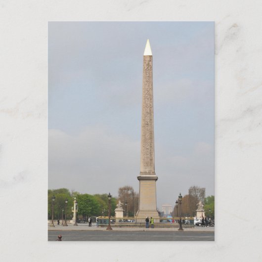 Place de la Concorde in Paris Postkarte (Vorderseite)
