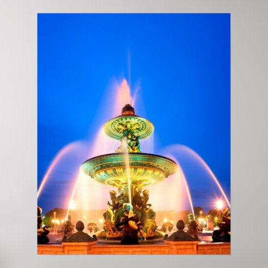 Place de la Concorde, Paris, Frankreich Poster (Vorne)