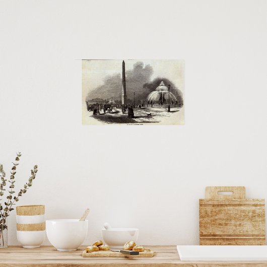 Place de la Concorde, Paris Poster (Küche)