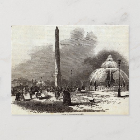Place de la Concorde, Paris Postkarte (Vorderseite)