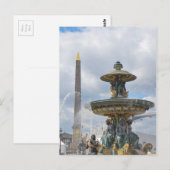 Place de la Concorde, Paris Postkarte (Vorne/Hinten)