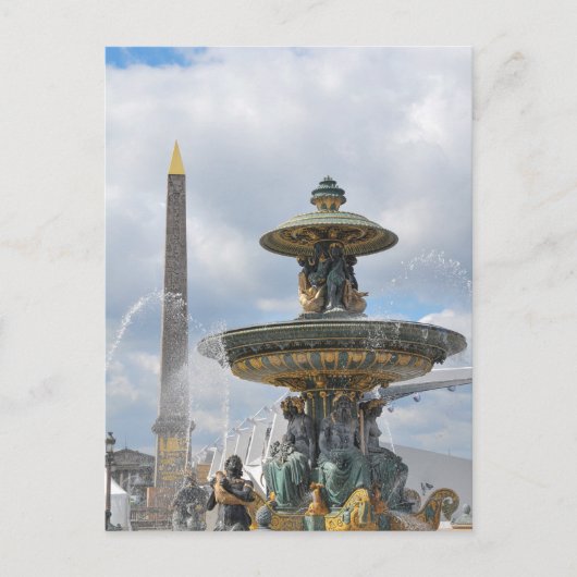 Place de la Concorde, Paris Postkarte (Vorderseite)