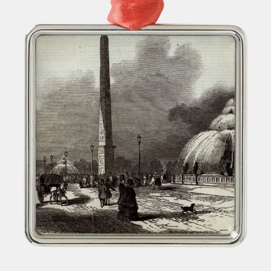 Place de la Concorde, Paris Silbernes Ornament (Vorne)