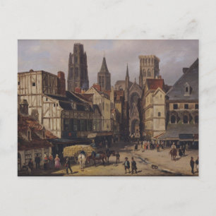 Place de la Haute-Vieille-Tour, Rouen, 1824 Postkarte