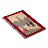 Place de la Republique Art Deco Szene Notizblock (Rechte Seite)