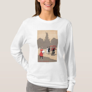 Place- de la Republiquekunst-Deko-Szene T-Shirt