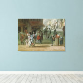 Place de l'Apport-Paris im Vordergrund Leinwanddruck (Insitu (Holzboden))