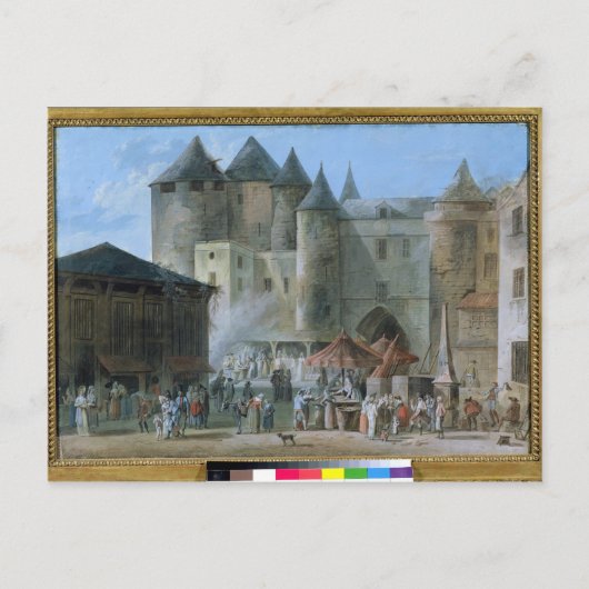 Place de l'Apport-Paris Postkarte (Vorderseite)