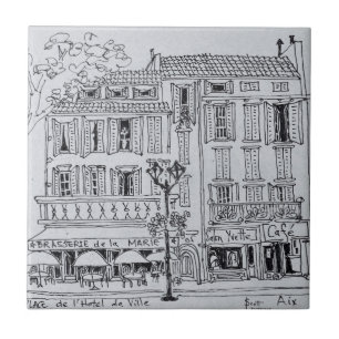 Place de l'Hotel de Ville  Aix en Provence Fliese