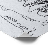 Place de L'Hotel de Ville | Aix en Provence Poster (Ecke)