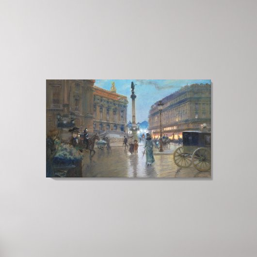 Place de L'Opera, Paris Leinwanddruck (Vorderseite)