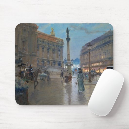 Place de L'Opera, Paris Mousepad (Mit Mouse)