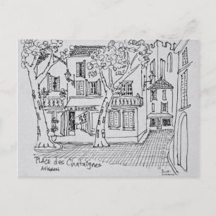 Place des Chataignes   Avignon, Frankreich Postkarte
