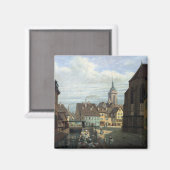Place des Dominicains, Colmar, 1876 Magnet (Vorderseite/Rückseite)