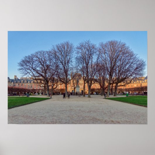 Place des Vosges in Paris - Frankreich Poster (Vorne)