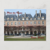 Place des Vosges Postkarte (Vorderseite)
