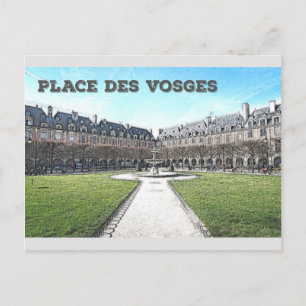 Place Des Vosges Postkarte