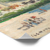 Place du Carrousel, Paris (1900), by Pissarro Poster (Ecke)