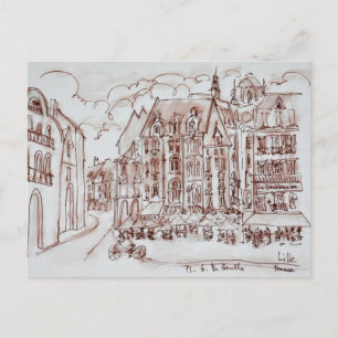 Place du General de Gaulle   Altstadt, Lille Postkarte