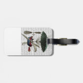 Place Du Louvre Hot Air Ballon Gepäckanhänger (Rückseite horizontal)