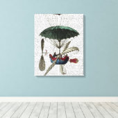 Place Du Louvre Hot Air Ballon Leinwanddruck (Insitu (Holzboden))