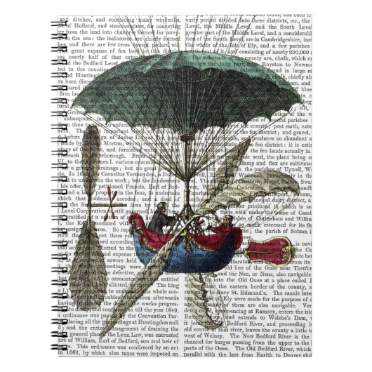 Place Du Louvre Hot Air Ballon Notizblock (Vorderseite)