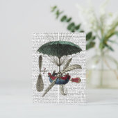 Place Du Louvre Hot Air Ballon Postkarte (Stehend Vorderseite)