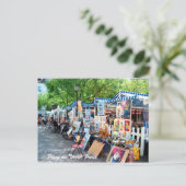 Place du Tertre, Paris Postkarte (Stehend Vorderseite)