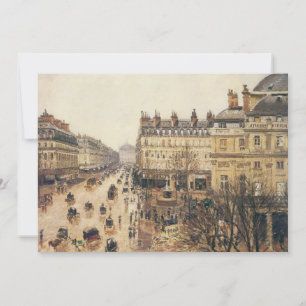 Place du Theater Francais, Paris Rain by Pissarro
