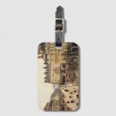 Place du Theater Francais, Paris Rain by Pissarro Gepäckanhänger (Vorderseite Vertikal)