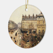 Place du Theater Francais, Paris Rain by Pissarro Keramik Ornament (Links)