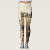Place du Theater Francais, Paris Rain by Pissarro Leggings (Vorderseite)