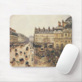 Place du Theater Francais, Paris Rain by Pissarro Mousepad (Mit Mouse)