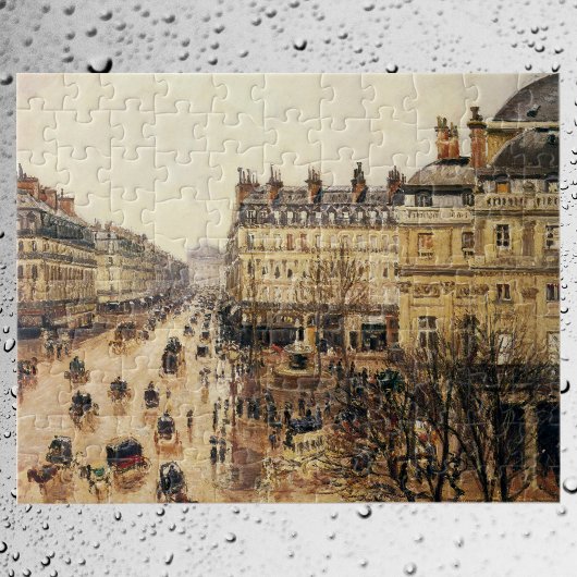 Place du Theater Francais, Paris Rain by Pissarro Puzzle