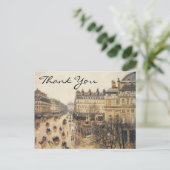 Place du Théâtre Français, Paris: Regen Postkarte (Stehend Vorderseite)