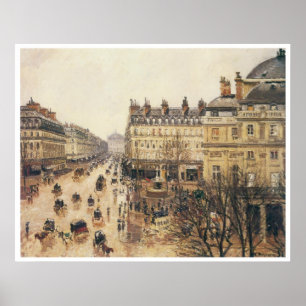 Place du Theatre Francais, Regen, 1898 Poster