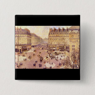 Place du Theatre Francais, Soleil durch Pissaro Button