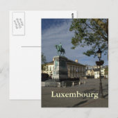 Place Guillaume II, Luxemburg Postkarte (Vorne/Hinten)