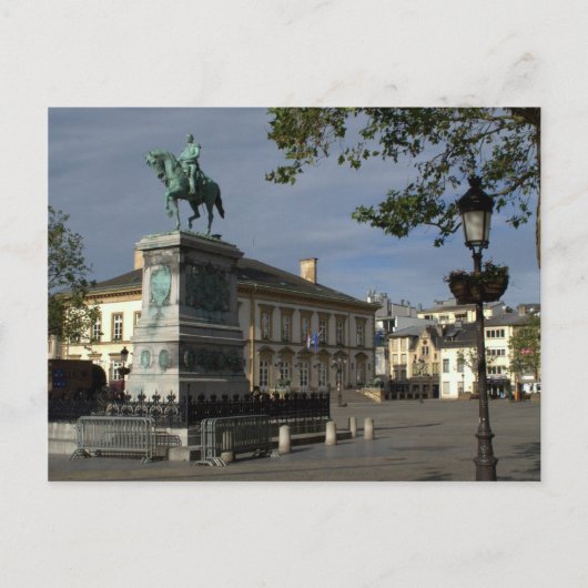 Place Guillaume II, Luxemburg Postkarte (Vorderseite)